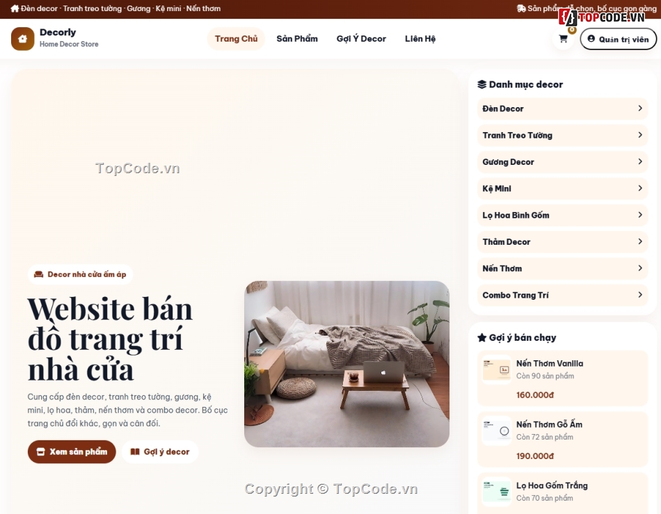 Web trang trí,bán đồ trang trí,trang trí